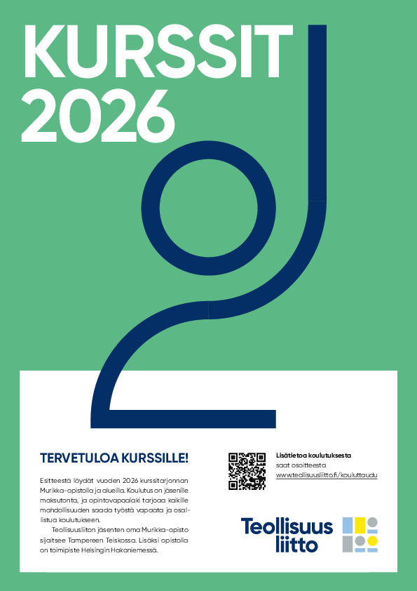 Teollisuusliiton kurssiesite 2026